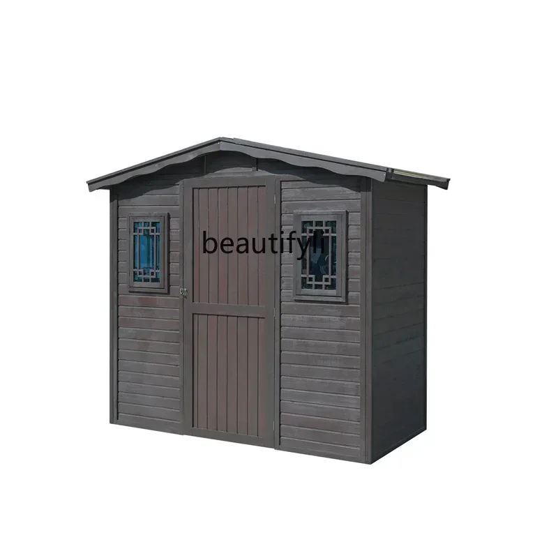 TTT   Outdoor tool room, courtyard, outdoor garden, simple, storage room, mobile wooden utility house