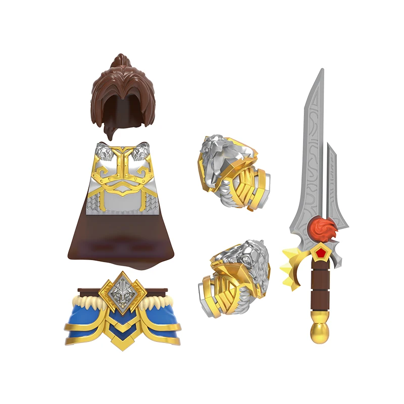 ตัวต่อ DT019 Warcraft อัลซัคส์ นักรบมัสเกติเยอร์คน้อย ชุดตัวต่ออนิเมะ ของเล่นสะสม โมเดลของเล่นสะสม ของขวัญ