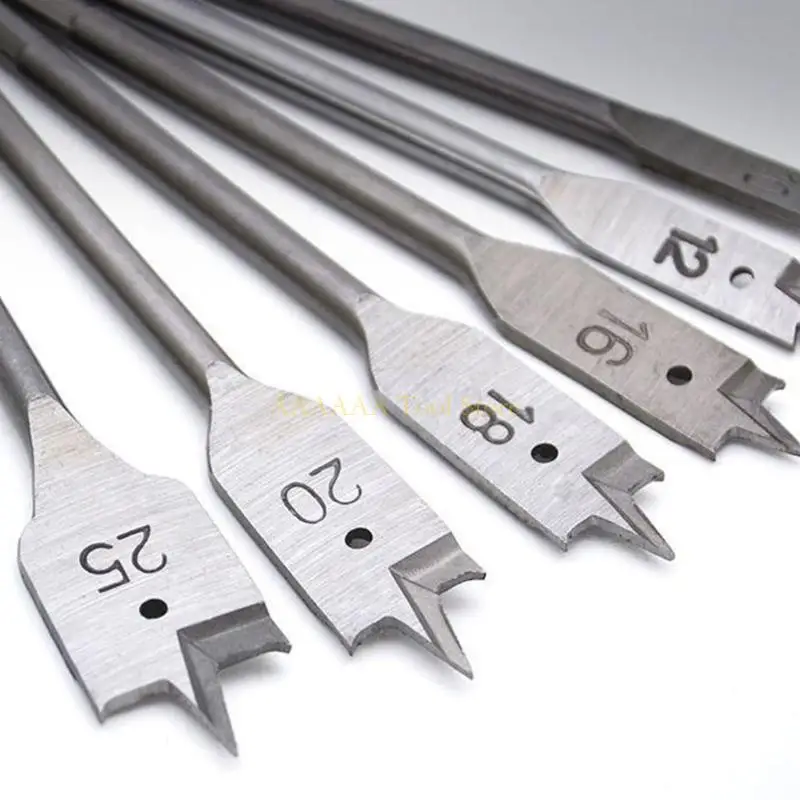 A2BE 6 قطعة لقم الثقب 152 مللي متر طويل الخبراء الذاتي قطع سرعة شقة طحن مثقاب مجموعة لأدوات الحفر النجارة الكهربائية