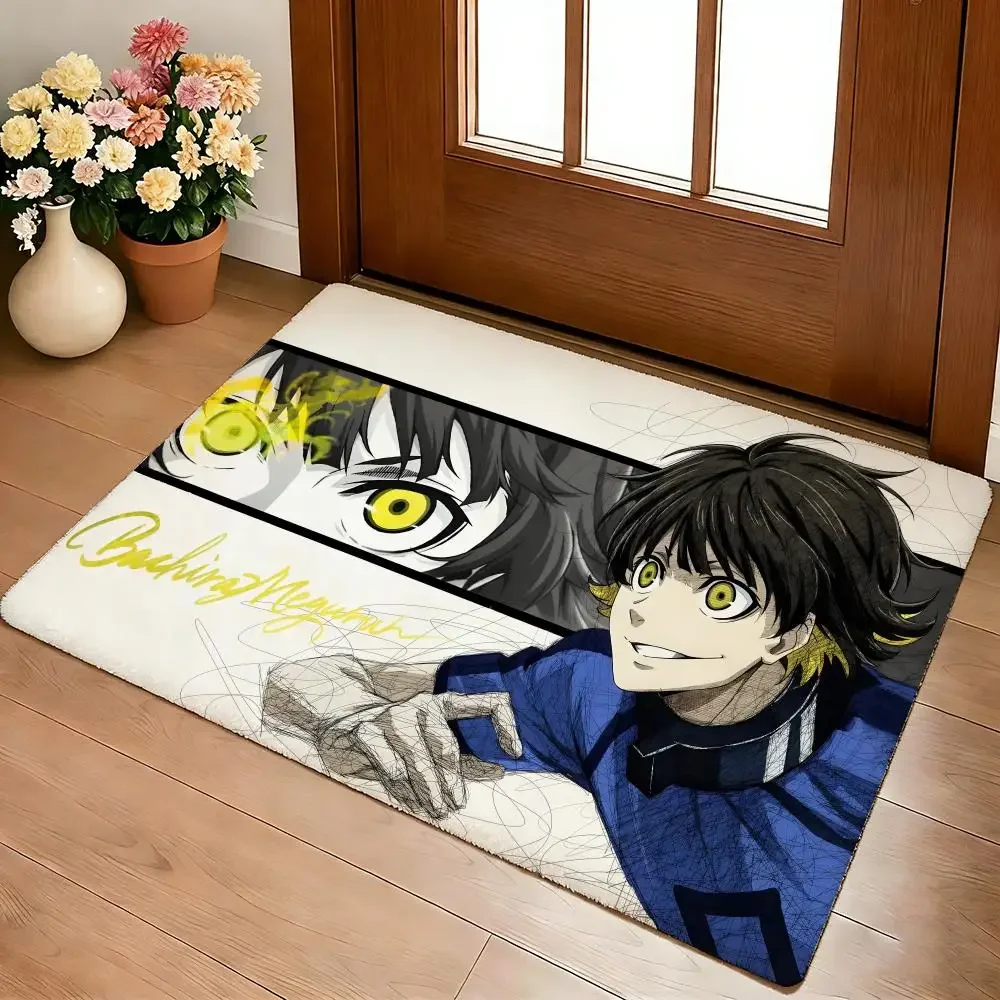 Yellow Lemon Slices Flannel Rug, Soft Non-Slip Fruit Pattern Mat for Living Room Bedroom Bathroom Kitchen Decoration
