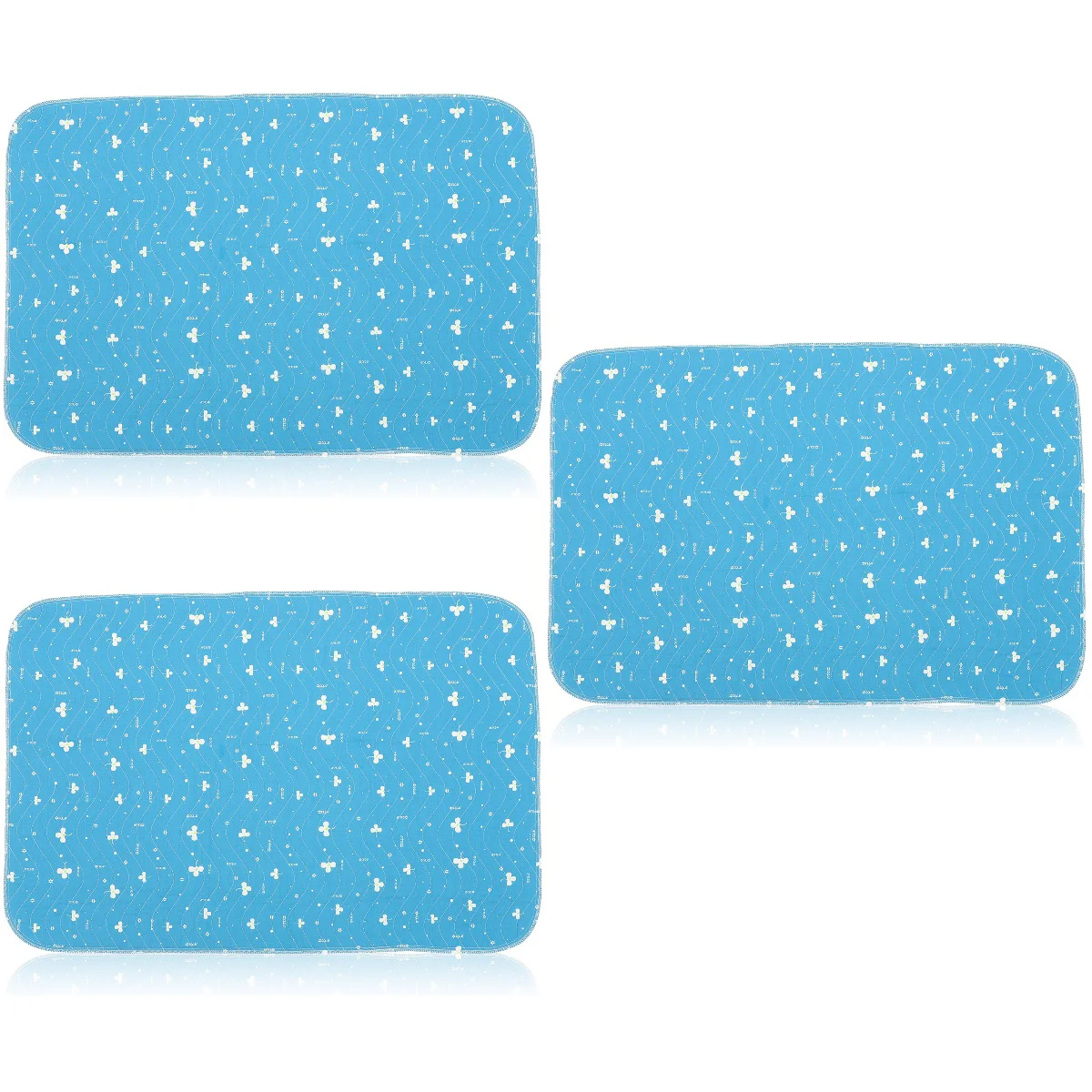 

Queen Mattress Washable Bed Protector Reusable Waterproof Pad Blue Tpu Membrane Infant Elder