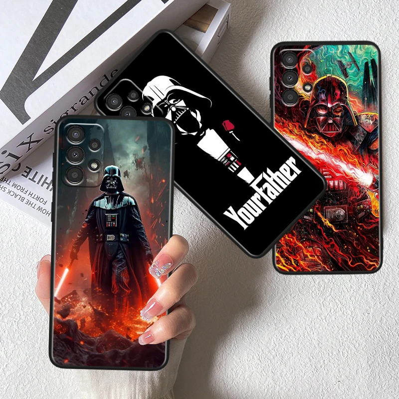 Heroic S-Star W-Wars Cool Robot For Samsung Note 20 10 Ultra Plus A31 A14 A12 A70 A34 A25 A04 A05 A15 A24 5G Black Funda