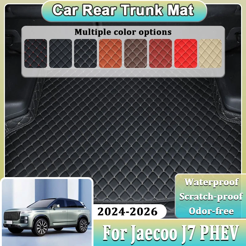 Car Trunk Mats For Jeland Jaecoo 7 J7 PHEV 2024 2025 2026 Accessories Anti Dirty Waterproof Pads Floor Tray Auto Liner Interior