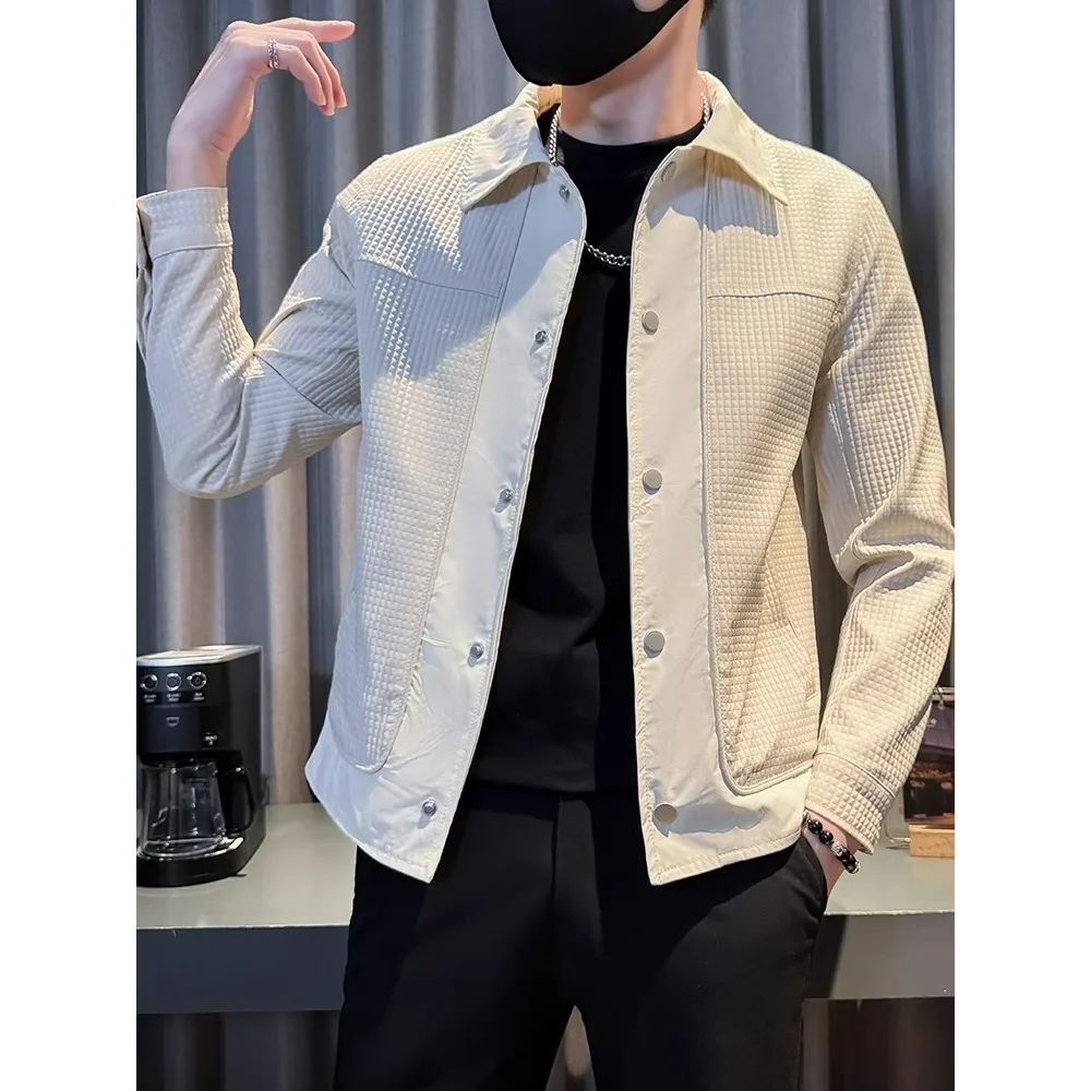 

Men's ort Jaet 2025 Trendy Brand Casual Collar Splicing Men's Wear Autumn ort Top Breathable Polyester Fiber Chinese Pr...