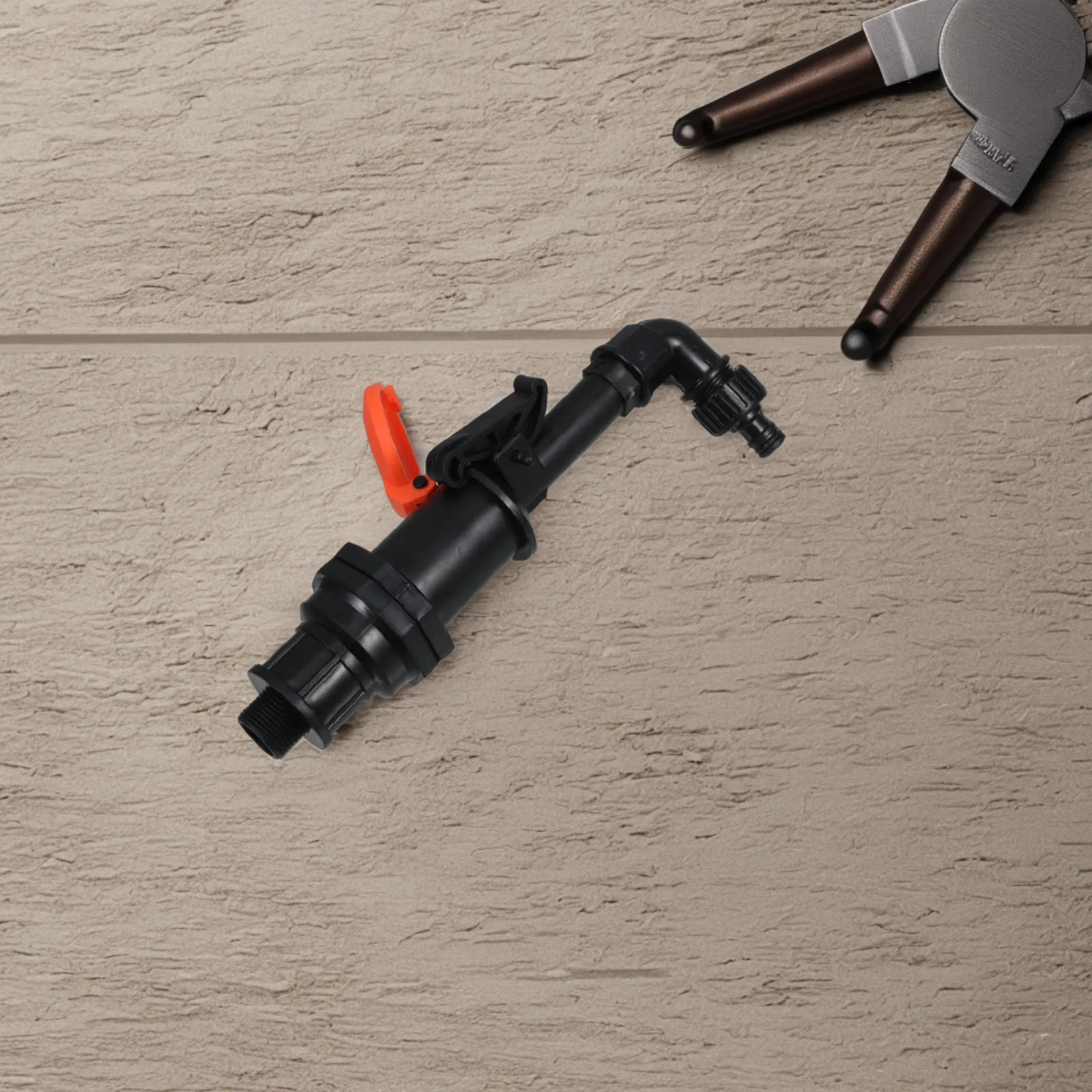 

1pc 3/4'' Dn20 Quick Water Valve Key Set Plastic Anti Theft Garden Hose Connector Elbow Rod For Irrigation Sprinkler Drip Tubing