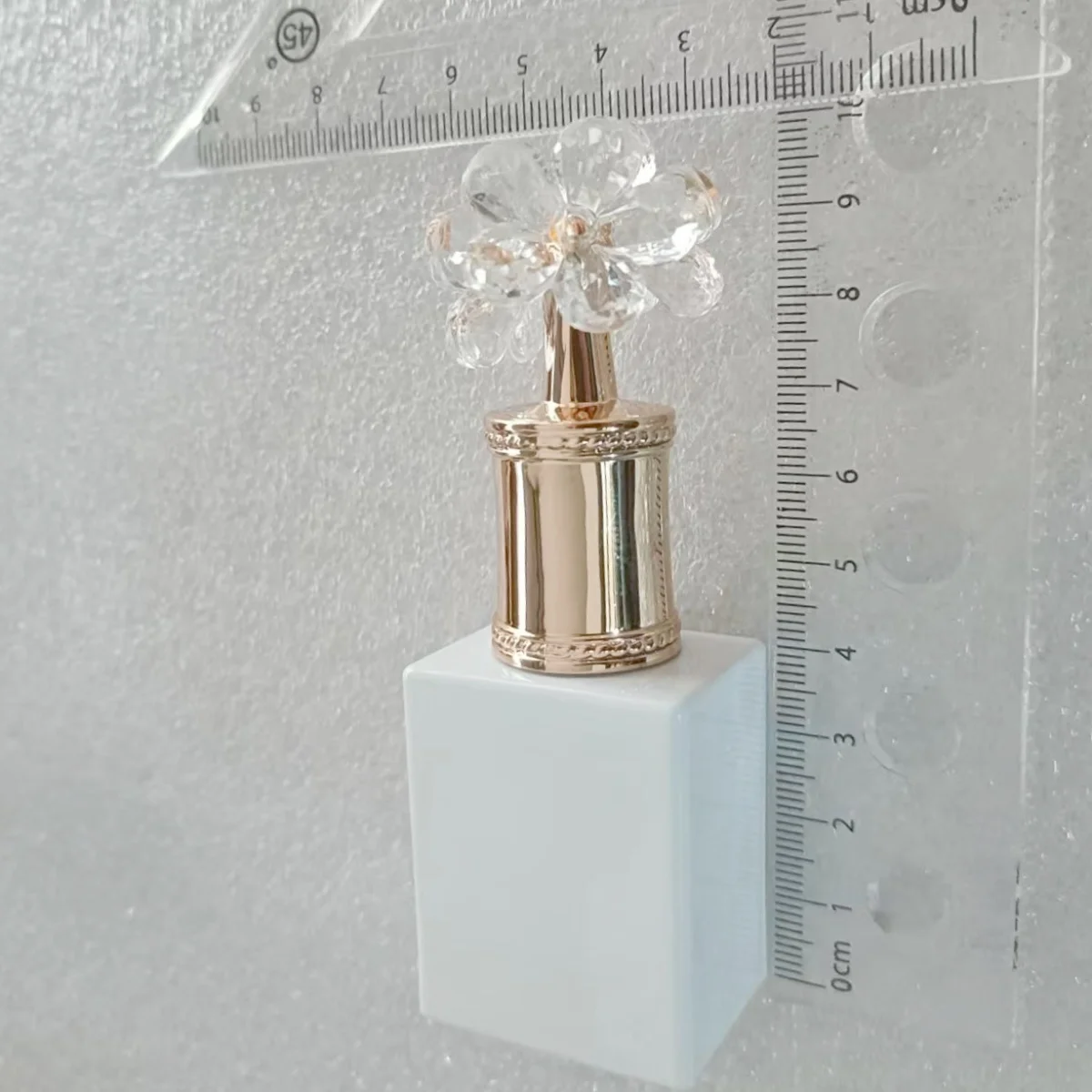 5 bottiglie da 15 ml Bottiglia vuota in vetro bianco con pennello per coperchio Per smalto gel per bellezza unghie