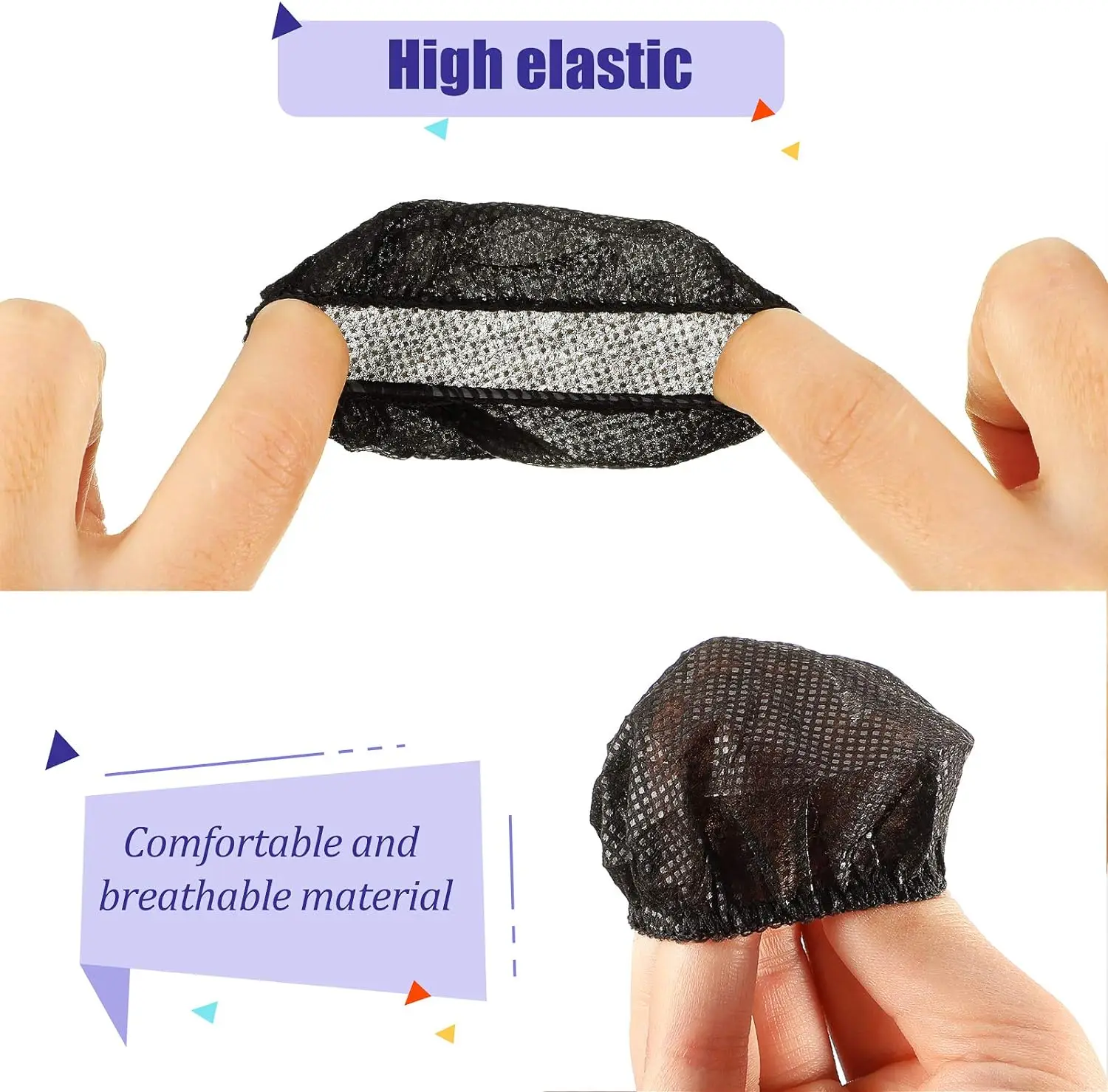 100Pcs Non-Woven Sanitary Headphone Ear Cover Disposable Covers Sanitary Headphone Ear Case Fabric Headset Covers Ear Pad Cover