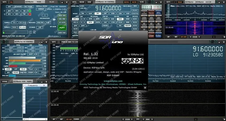 Универсальный программный радиоприемник, мониторинг спектра, радио, оригинал