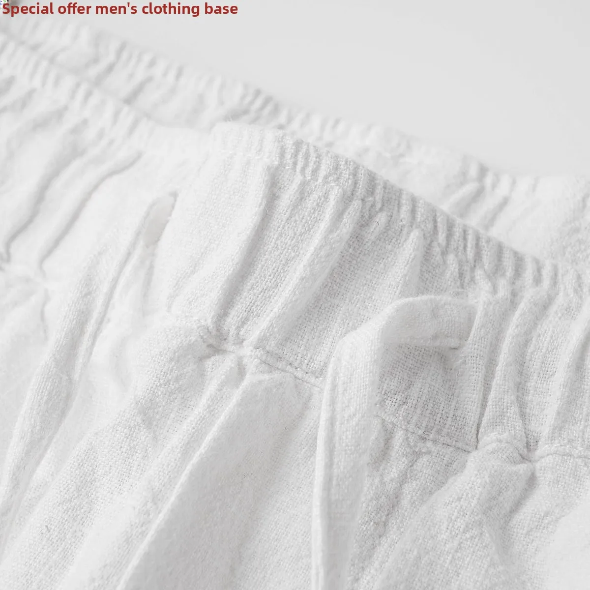 Men's Cotton Linen Pants Summer Thin Straight Leg Casual Loose Fit Long Trousers Breathable Cool Comfortable Straight Cut