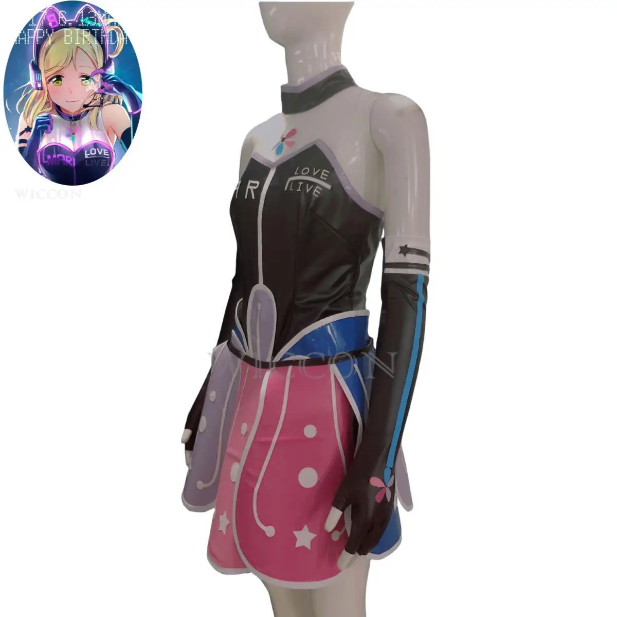 Anime LoveLive!Sunshine!! Aqours Ohara Mari Cosplay Costume Mary O\'Hara Guilty Kiss Wig Dress Woman Sexy Halloween Party Suit
