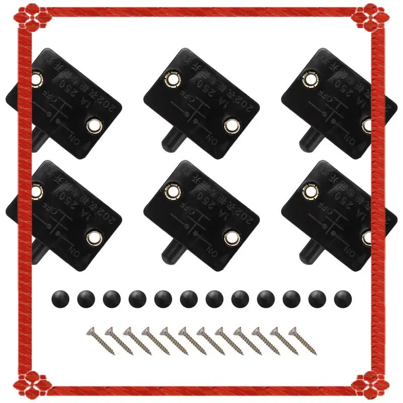 

24-Hour Delivery 6Pcs Door Led Switch For Closet Light,Normally Closed Cabinet Electrical Lamp Switches,For Closet Pantry Cabine
