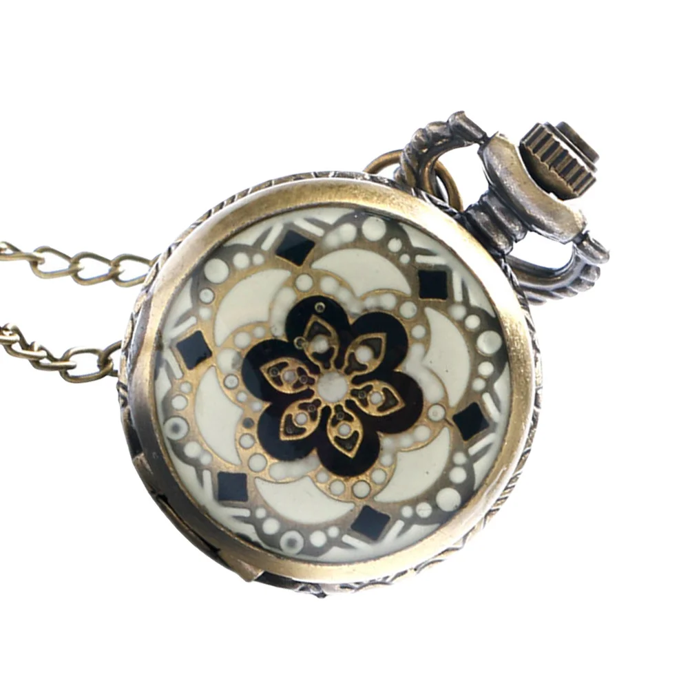 

1Pcs Quartz Pocket Watch Vintage Lightweight Portable Mini Watch for Women Men Classic Retro Timepiece with Chain