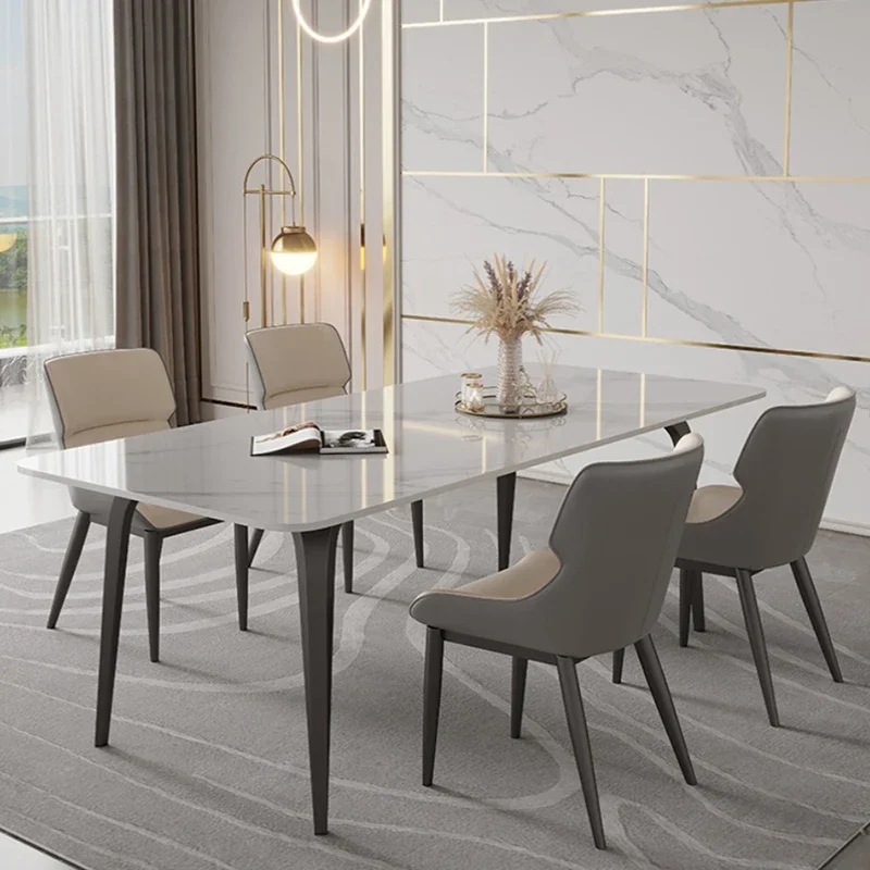 Marble Storage Dining Table Organiser Modern Waterproof Italian Dining Table Heat Resistance Nordic Juegos De Comedor Decoration