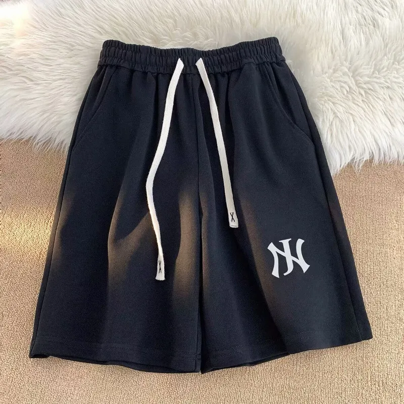 American Street Fashion Style Niche Fashion Brand Letter Print Casual Men's Sports Pants Loose Oversized Shorts