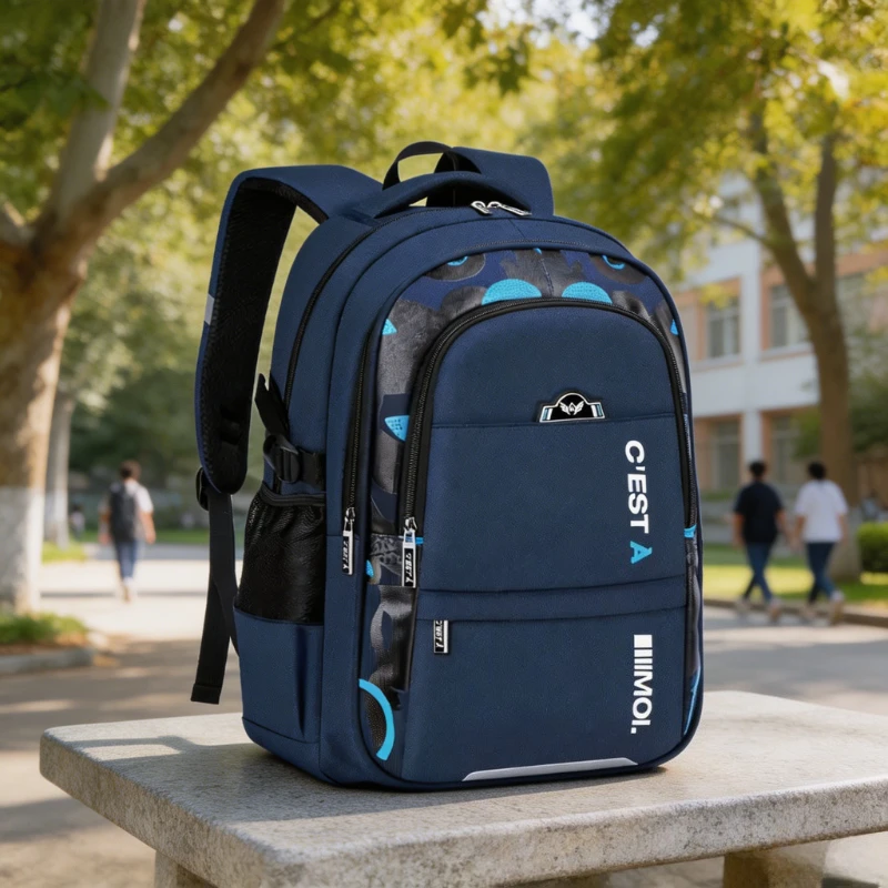 

1PC New Waterproof Boys School Backpack Large Capacity Kids Primary Schoolbag Durable Lightweight Teenager Student Book Bag