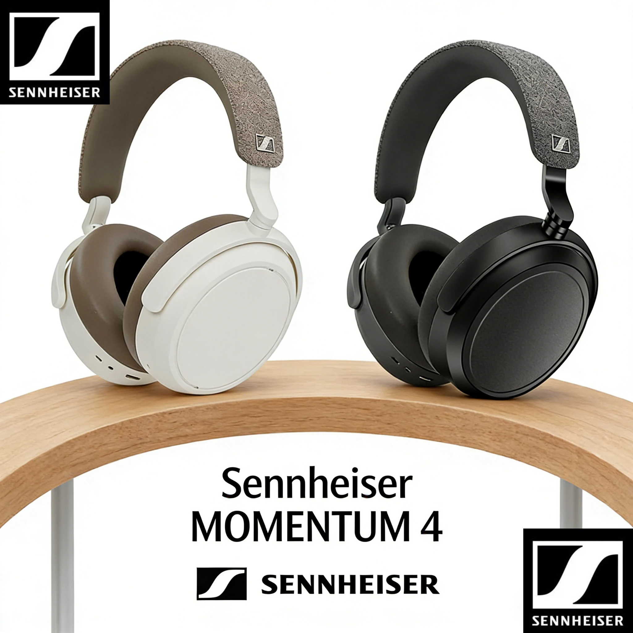 Sennheiser MOMENTUM 4 écouteurs sans fil originaux à suppression de bruit adaptative, batterie 60H, Bluetooth 5.2, pliables avec micro
