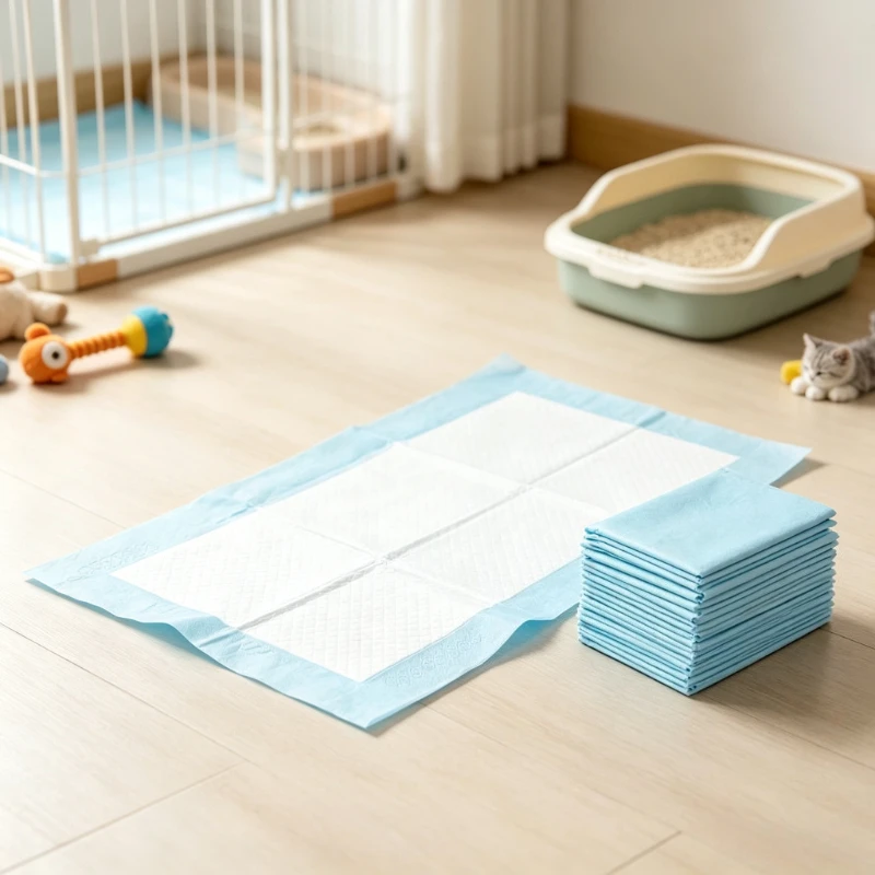 20PCS Disposable Pet Training Pads, Absorbent Diaper Cushion Mats for Dogs Cats Rabbits, Indoor Pet Toilet Cleaning Supplies - view 6