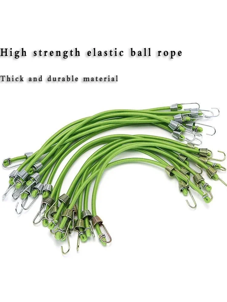 Elastische Bungee-Schnur Hoch leistungs gepäck gurte Seil haken 25cm Stretch-Krawatten zelt Outdoor-Zubehör – Detail 2