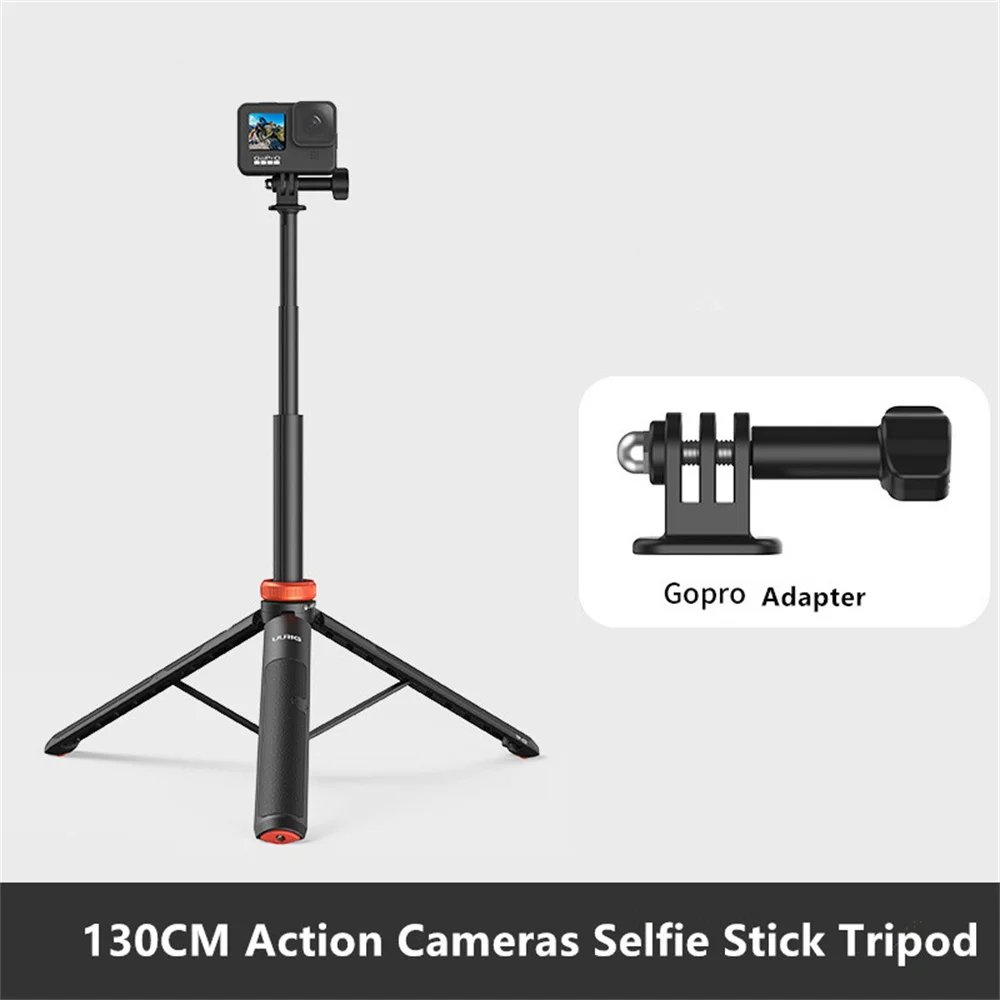 Selfie Stick Tripod for GoPro Hero 11 10 Insta360 Action Camera Tripods Selfie Stick Hand Grips Extension Rod GoPro Accessories