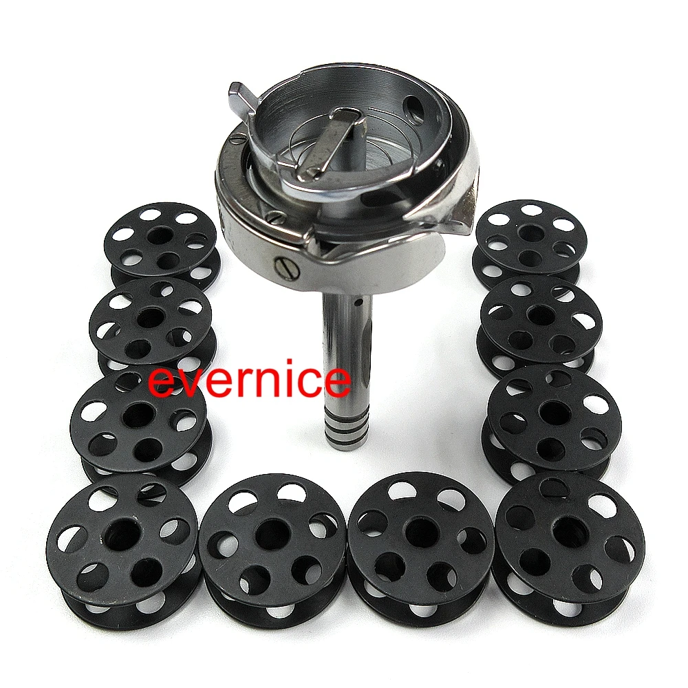 LARGE THREAD TRIMMER ROTARY HOOK + 10 BOBBINS for JUKI LU-1510N-7 1560N-7 WALKING FOOT MACHINE