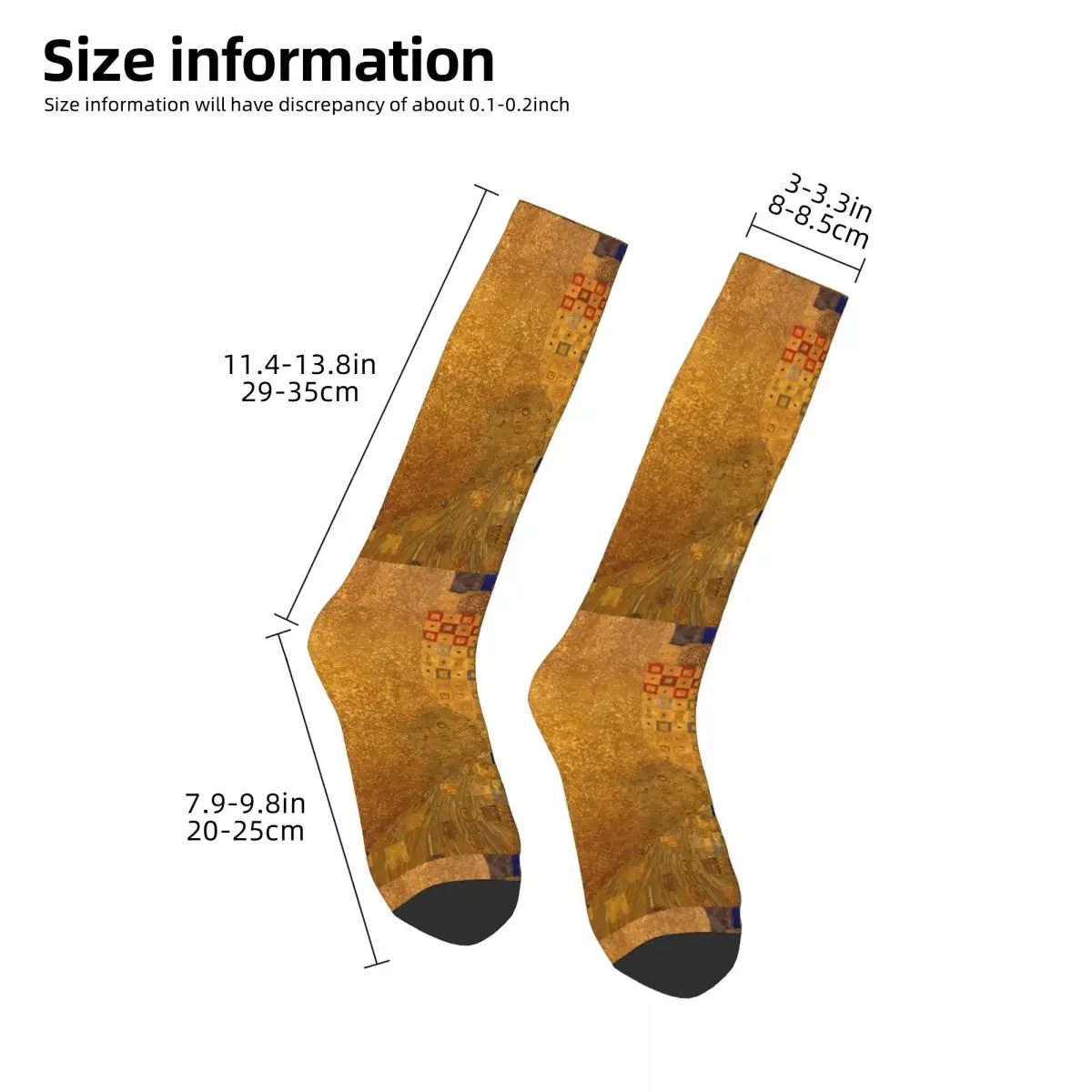 The Lady In Gold - Gustav Klimt Socks Harajuku Stockings All Season Long Socks Accessories for Man's Woman's Birthday Present