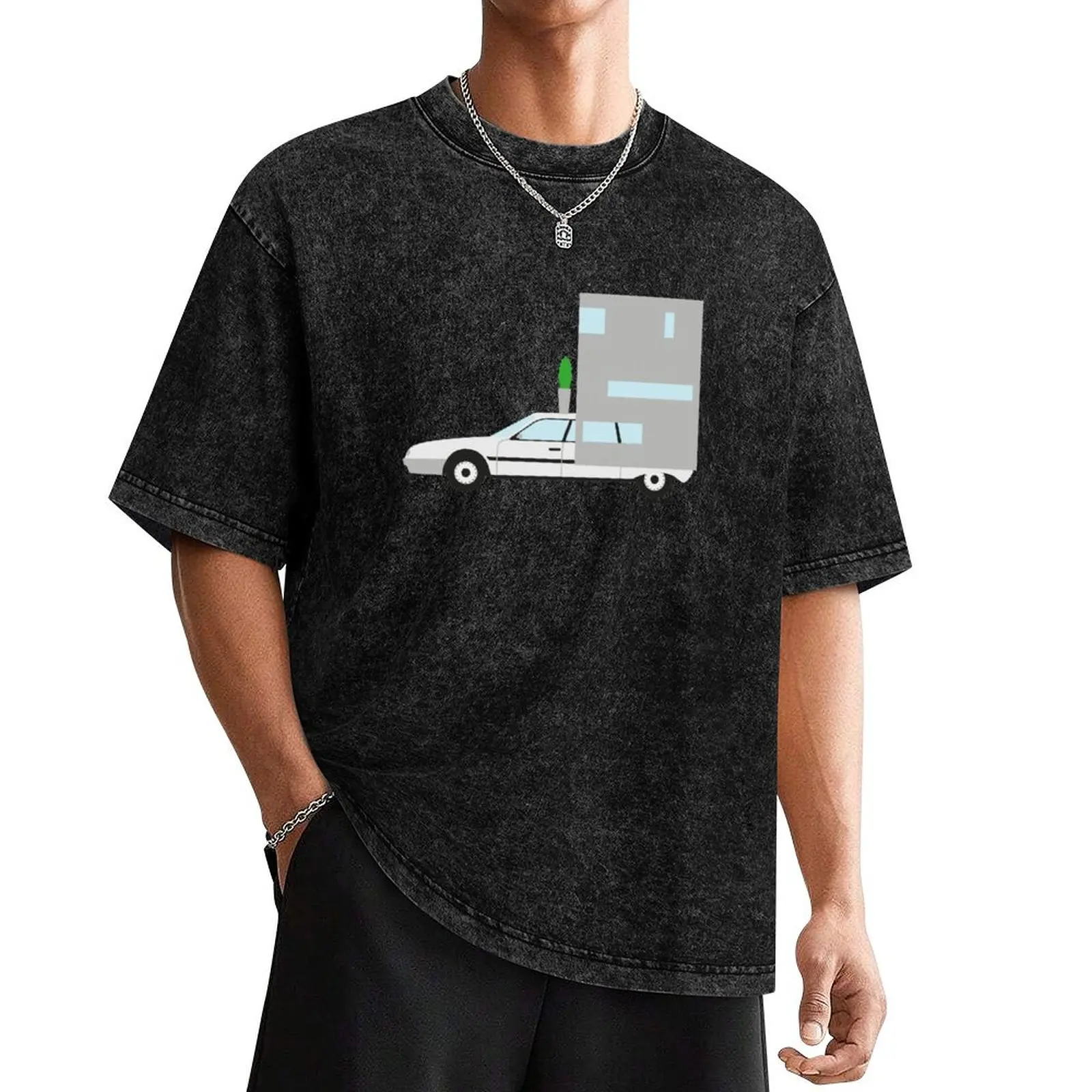 Футболка DriveTribe с рисунком дома на колесах, кавайная одежда, одежда в стиле хиппи, мужские футболки для больших и высоких людей