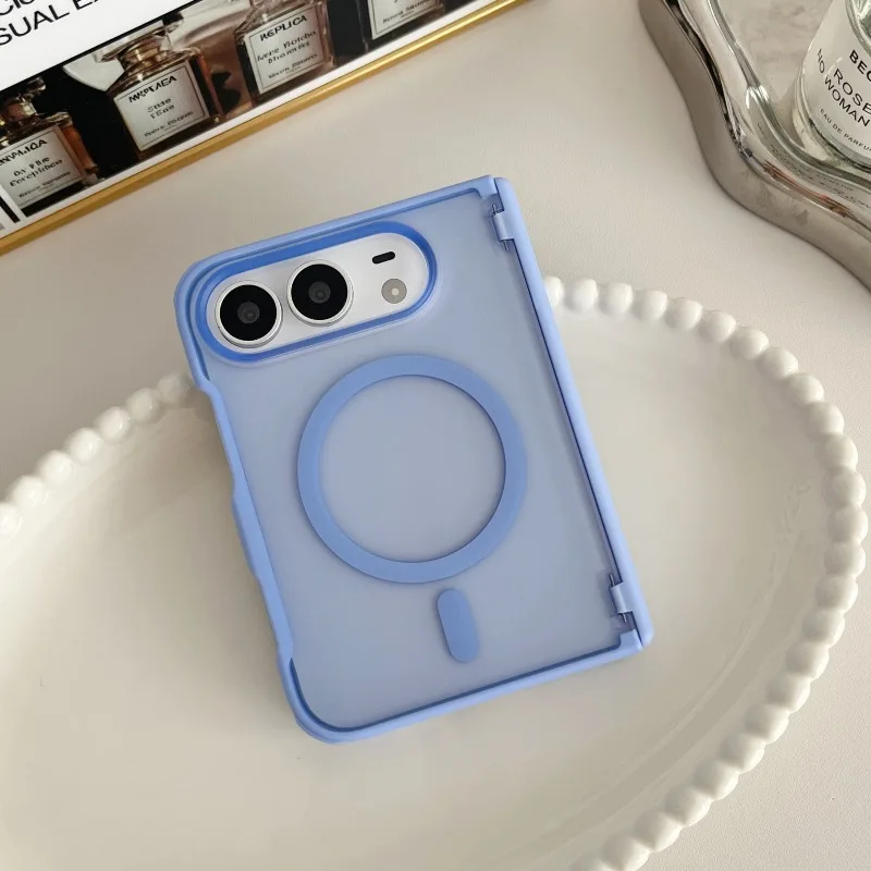 Premium Slim Cooling Ice-Frost Skin-Feel Matte Touch Magnetic Ring Phone Case For iPhone Duo Wireless Charging Shockproof Cover
