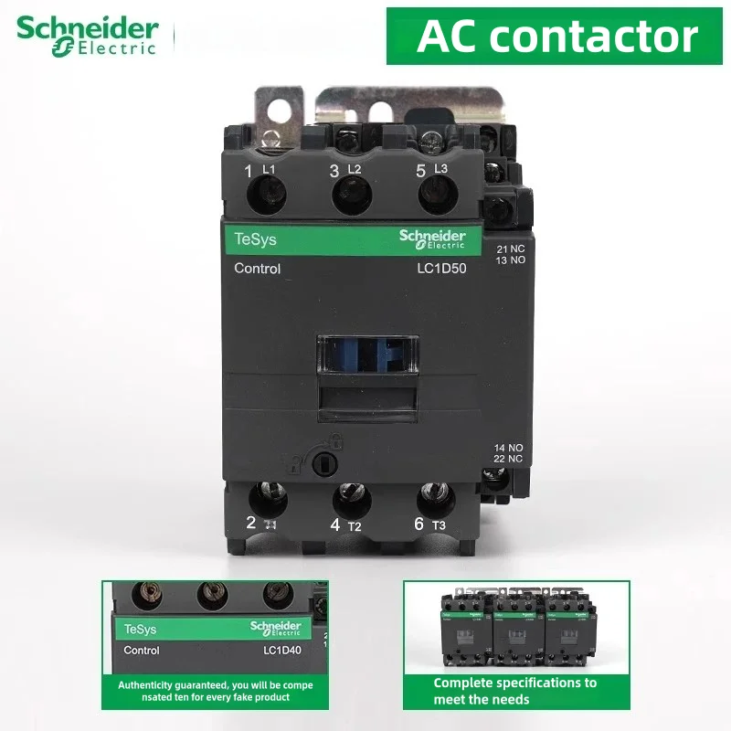 Schneider Stijl Lc1D40 50 65 M7C Q7C F7C 110 V 220 V 380 V 40A 50A 65A Nieuwe Zwarte Ac Schakelaar