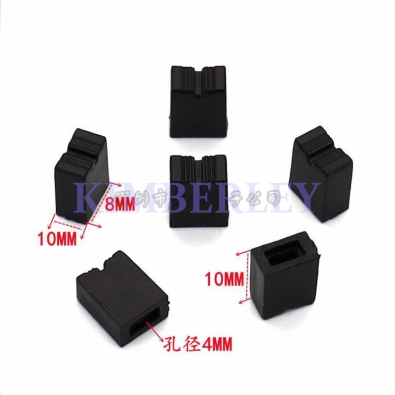 

20 шт., 8x10 мм, черная пластиковая ручка фейдера для миксера, крышка потенциометра, переключатель, крышка для ключа, 4 мм, отверстие, регулятор громкости, поворотные ручки