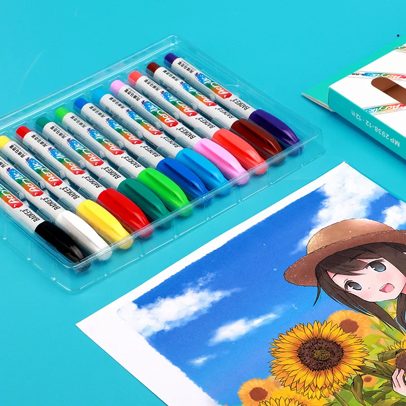 BAOKE MP2938-12 Acrylic Marker 12colors/Set
