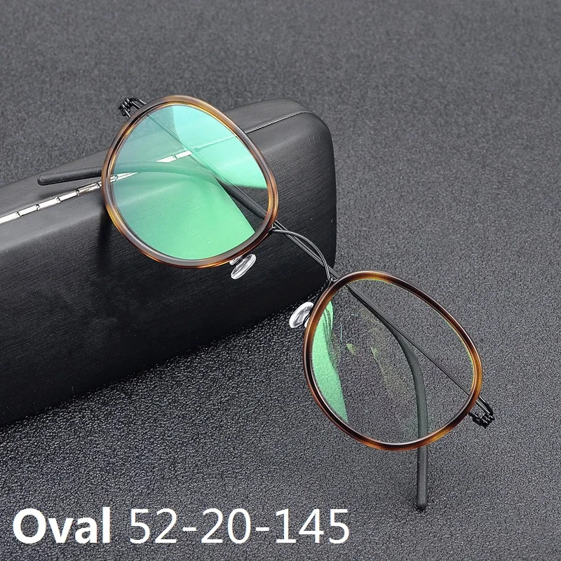 Denmark Designer Titanium Glasses Frame Men Women Screwless Ultralight Eyewear Oval Round Optical Eyeglasses Handmade Small Face