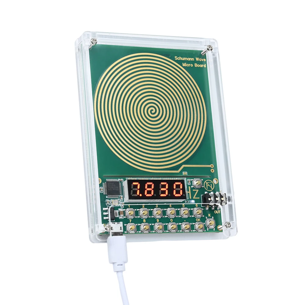 DC 5V 0,01Hz-100000Hz Einstellbare Frequenz 7,83HZ Schumann-Wellen-Generator Sinuswellen-Signalgenerator 3,5MM Audio-Resonator – Detail 8