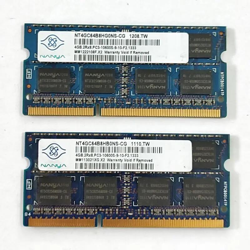 Nanya Rams DDR3 4Gb 1333Mhz Laptop Geheugen Ddr3 4Gb 2RX8 PC3-10600S 204pin Sodimm Notebook 1.5V