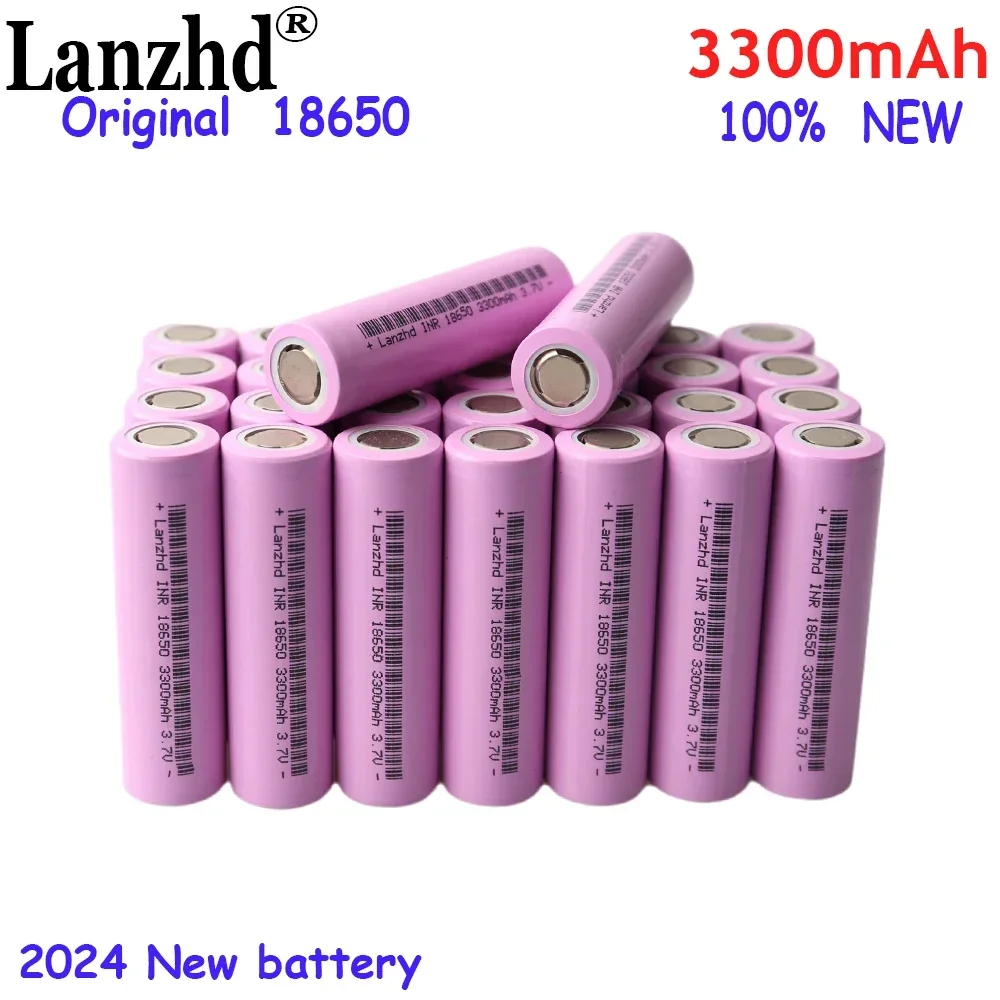 

40-100PCS NEW Battery 18650 3.7V Li Ion Lithium 3300mAh 17A Batteries For 24V 36V 48V Scooter Battery pack