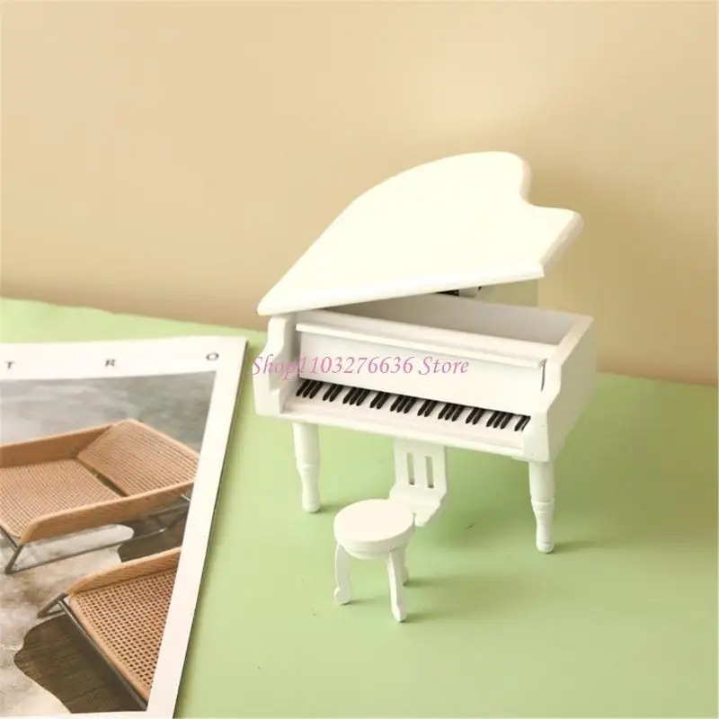 R6FD DollHouse Piano Instrument Model Furniture Model Accessories Teenager Girls