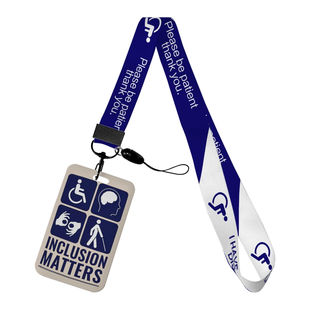 

People With Disabilities Badge Holder Games Lanyard Card Holder Holder Student Credential For Pass Card Credit Card Straps