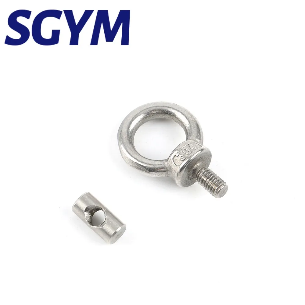 Sgym 10個ネクタイダウンアイレットオーニングトラックマウントアクセサリーM4ステンレス鋼ボルト保持バンジーコードカヤックトラックマウント