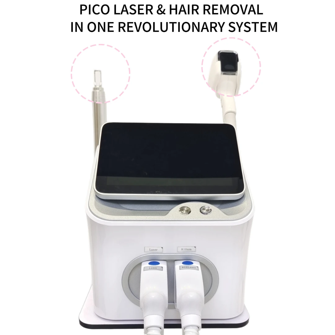 4000 واط ليزر ديود احترافي 2 في 1 لإزالة الشعر وليزر بيكو ثانية جهاز محمول وغير مؤلم مناسب لجميع أنواع البشرة CE