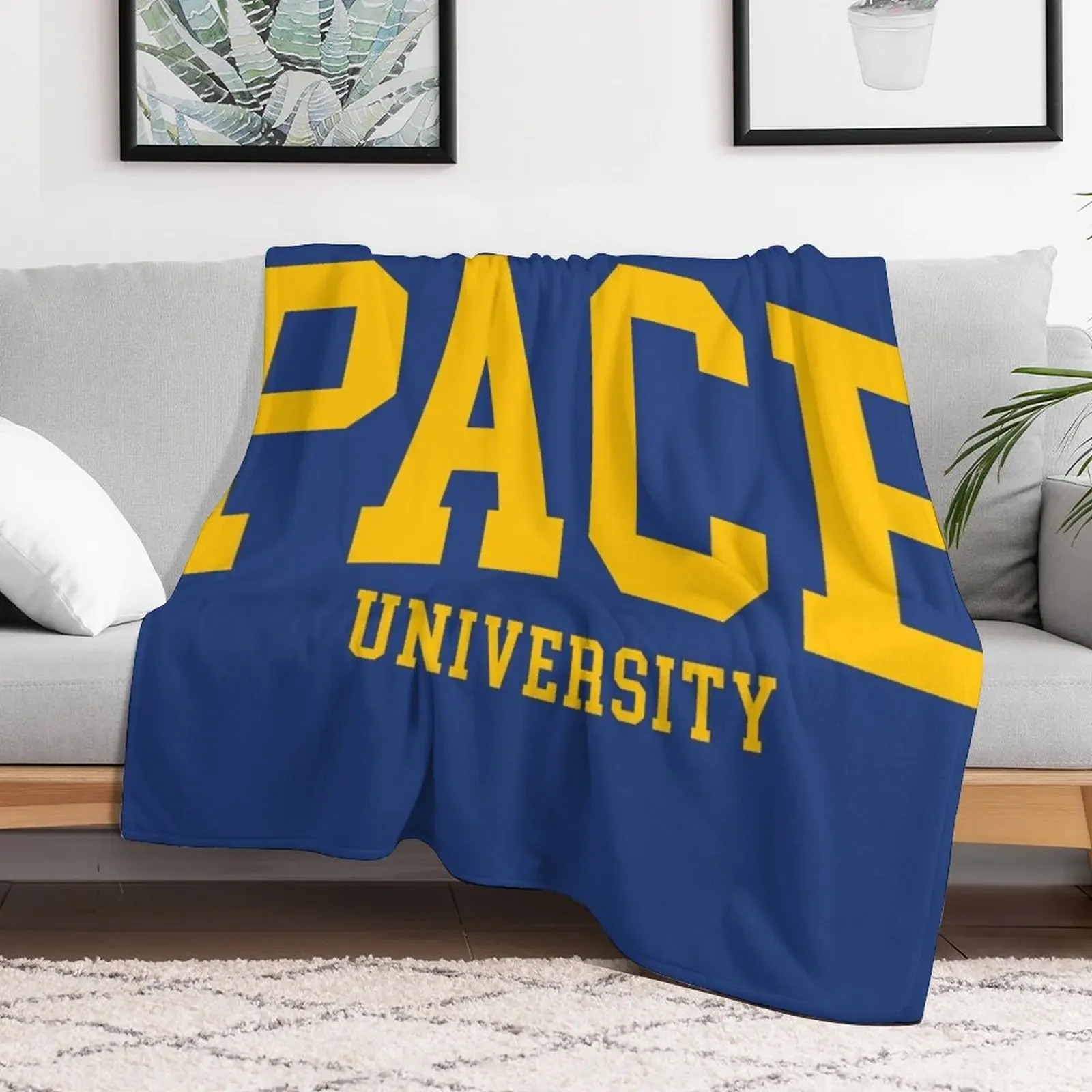 pace - college font curved Throw Blanket Blankets Sofas Of Decoration Luxury St Giant Sofa anime Blankets