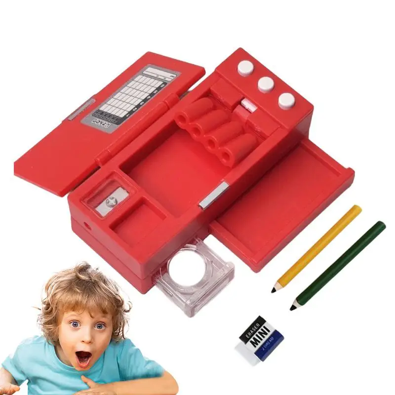 Accessori per la casa delle bambole in miniatura Simulazione Casa delle bambole Scatola per matite Modelli da collezione Decorazioni per la tavola Fai finta di giocare con il giocattolo per le ragazze dei ragazzi
