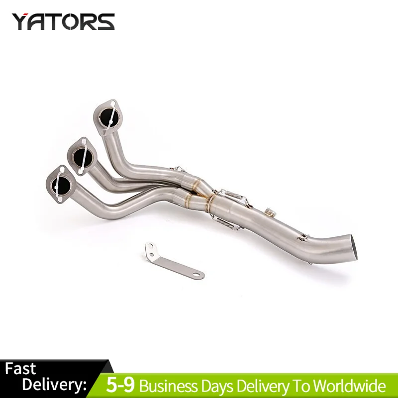 

Slip For Yamaha FZ09 MT09 Tracer 900 Full Exhaust Muffler Header Front Link Pipe Exhaust Systems Exhausts Pipes