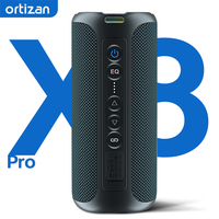 Ortizan Wireless Speakers Outdoor Portable Subwoofer Speaker with 40W Loud Stereo Sound TWS Pairing for Outdoor IPX7 Waterproof