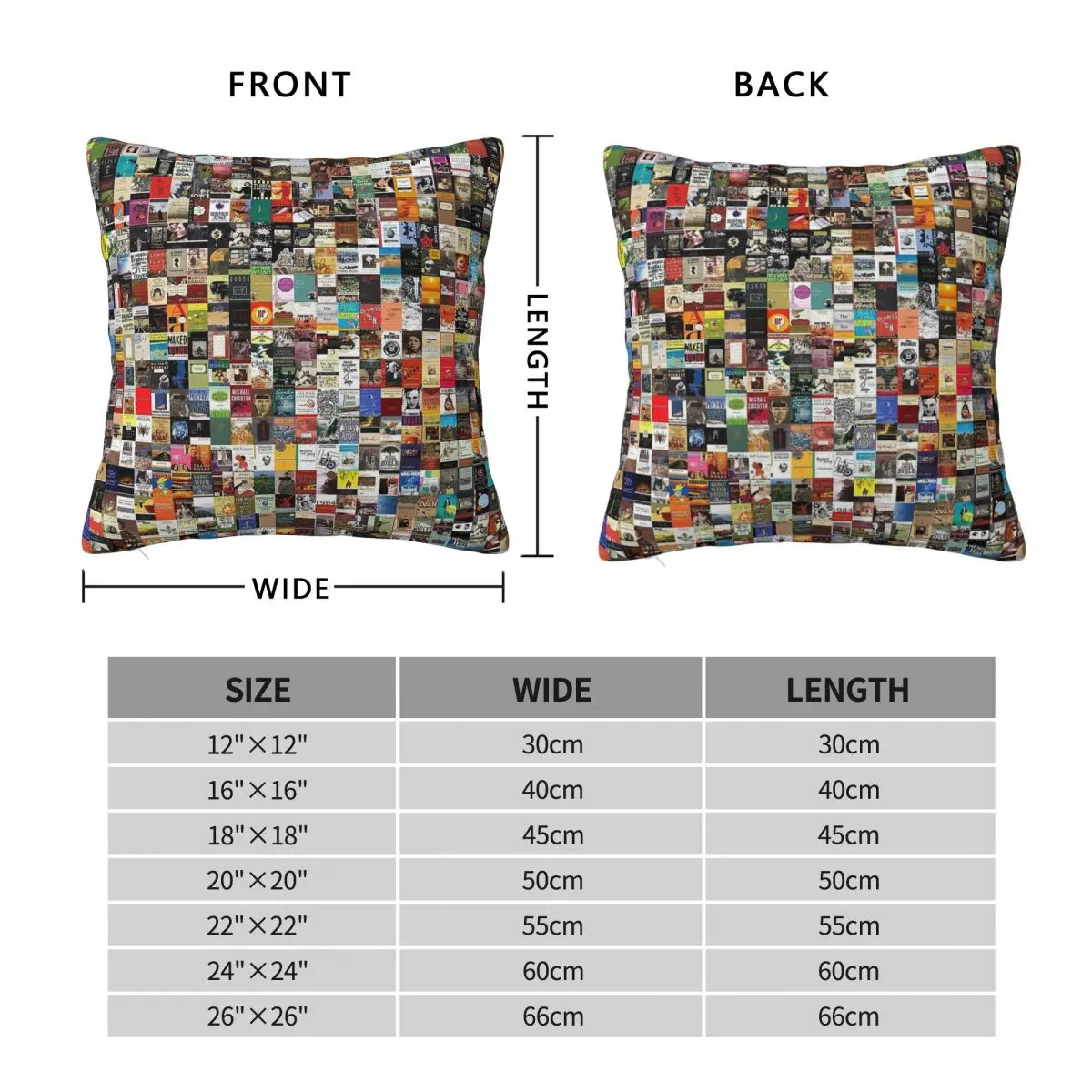 Classic Books 1984 Square Pillowcase Polyester Linen Velvet Creative Zip Decorative Throw Pillow Case Home Cushion Case 45x45