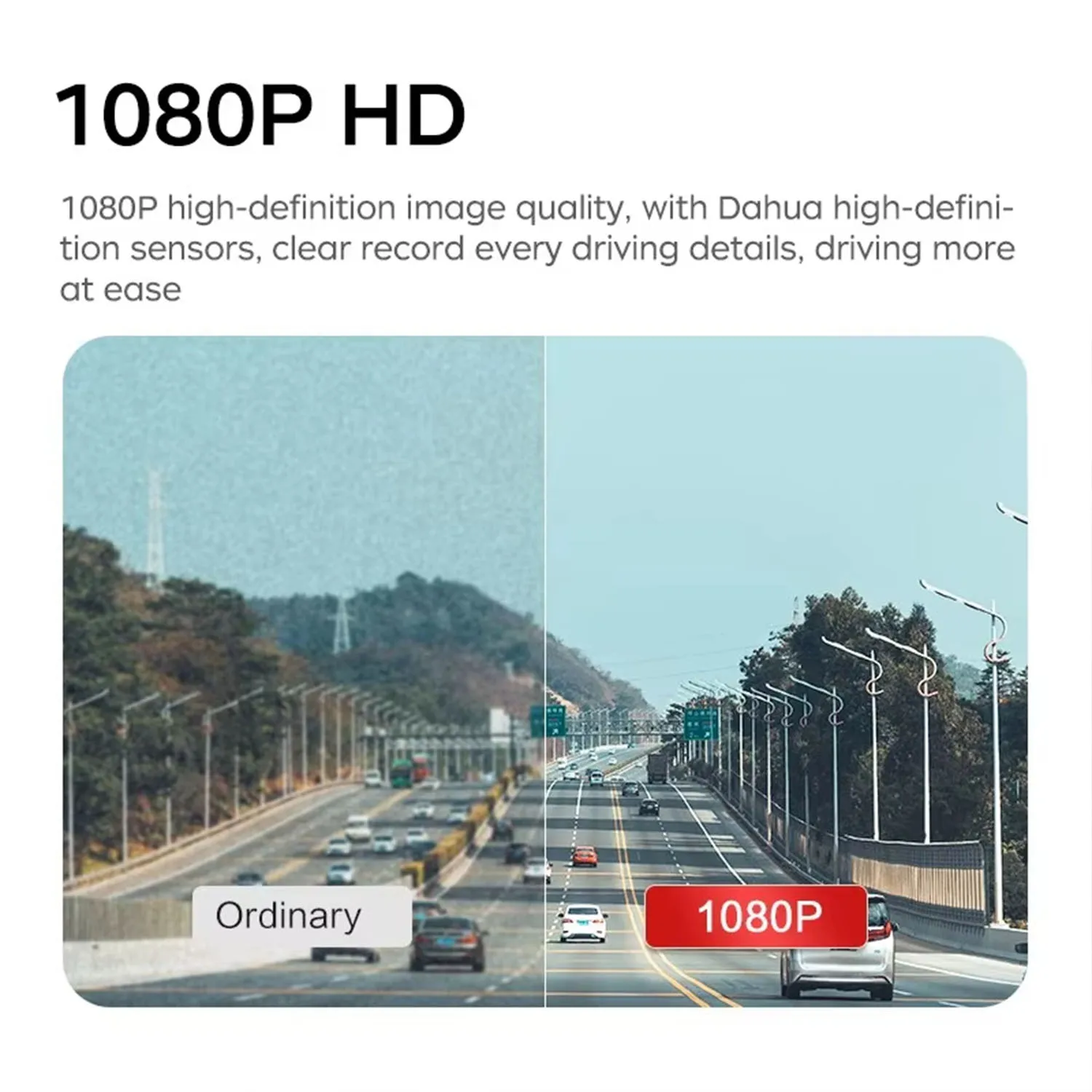 DAHUA HD Night Vision Mini Stealth Camera with Unobstructed View, WiFi Smartphone Connectivity, 24-Hour Parking Monitoring Black view 3