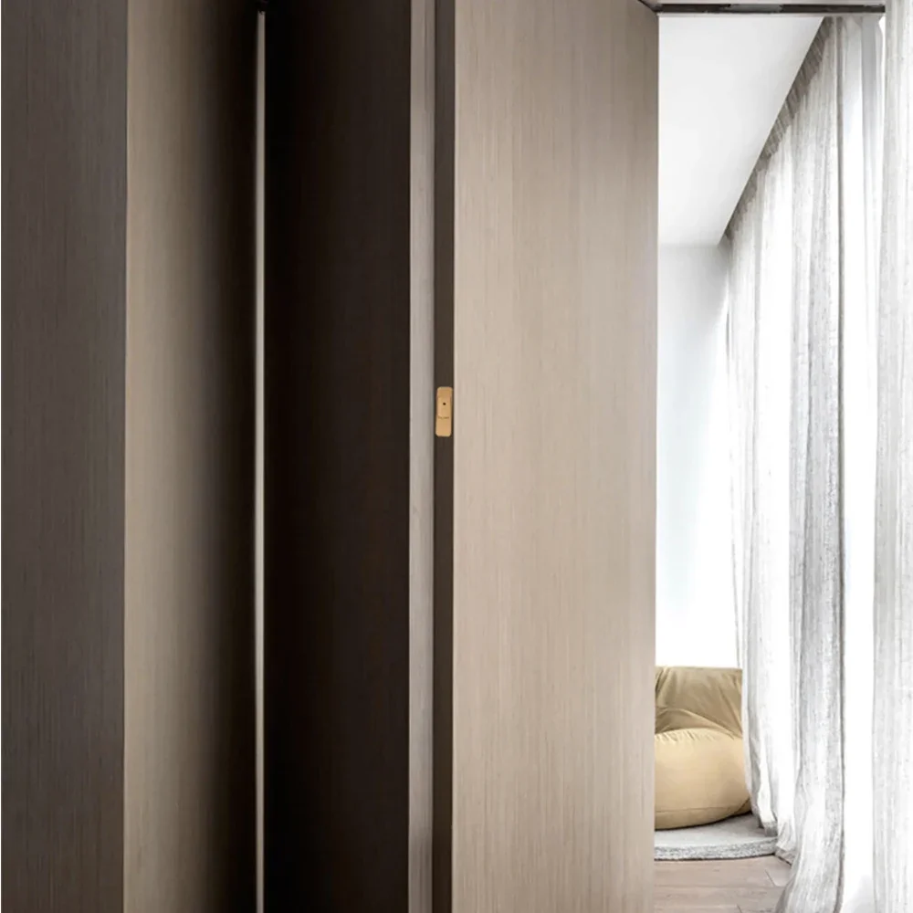 

One-touch Opening Three-seven Door Latch Lock Magnetic Invisible Wooden Door Hidden Latch Automatic Parent-child Door Door Bolt