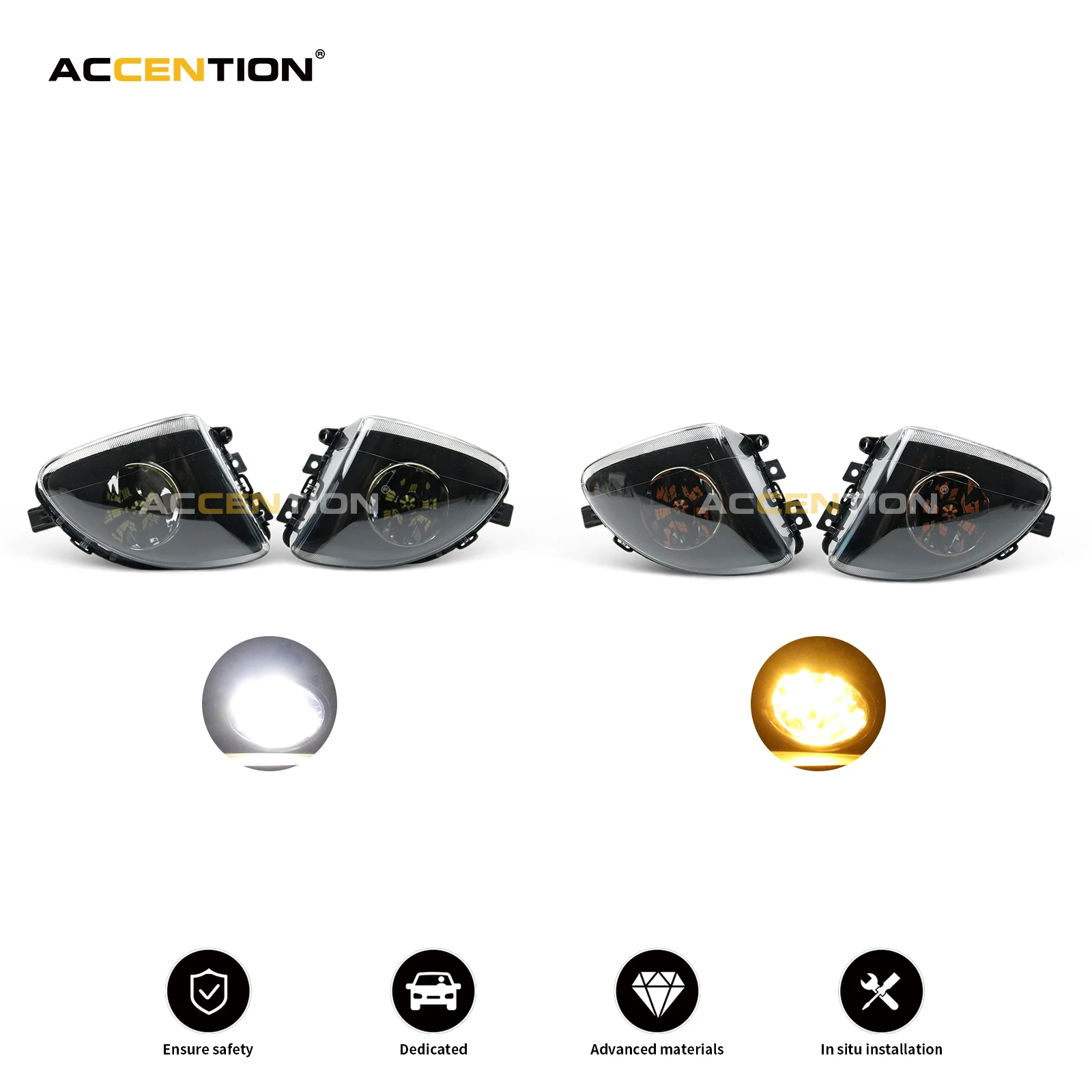 Car Light For BMW 5 Series F10 F18 520d 520i 523li 525li 530li 2010-2014 Front LED Fog Light Fog Lamp 63177216885 63177216886