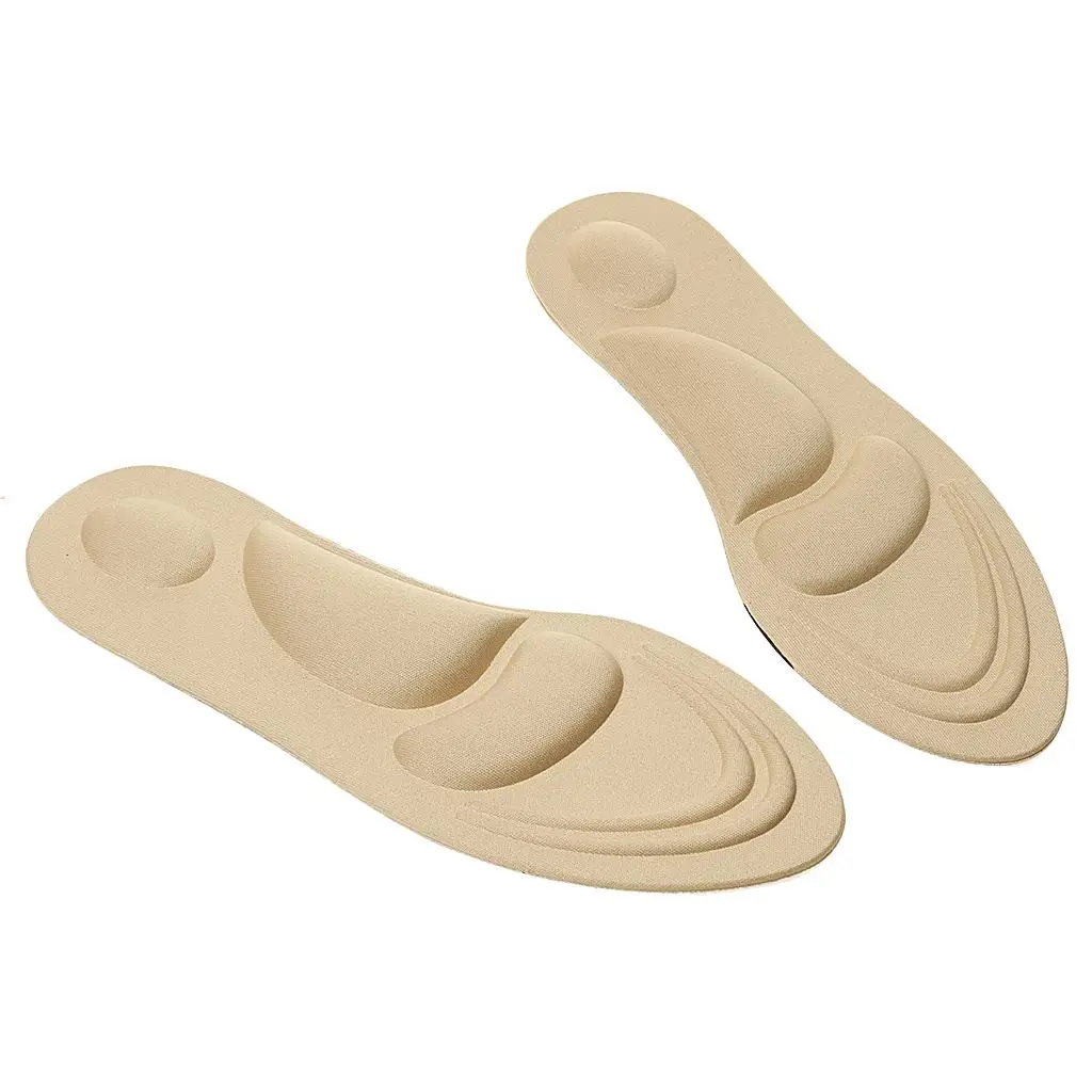 Full Length Relief Insole Flexible Cuttable Arch Insert Pad for Walking Heels Slippers and Sneakers Shoes