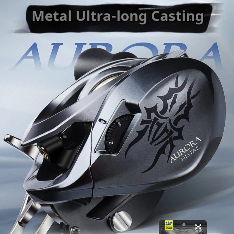 mulinello-da-baitcasting-hasida-aurora-full-metal-199g-ultraleggero-anti-nido-d'ape-per-lanci-lunghi-per-la-pesca-con-esche-artificiali