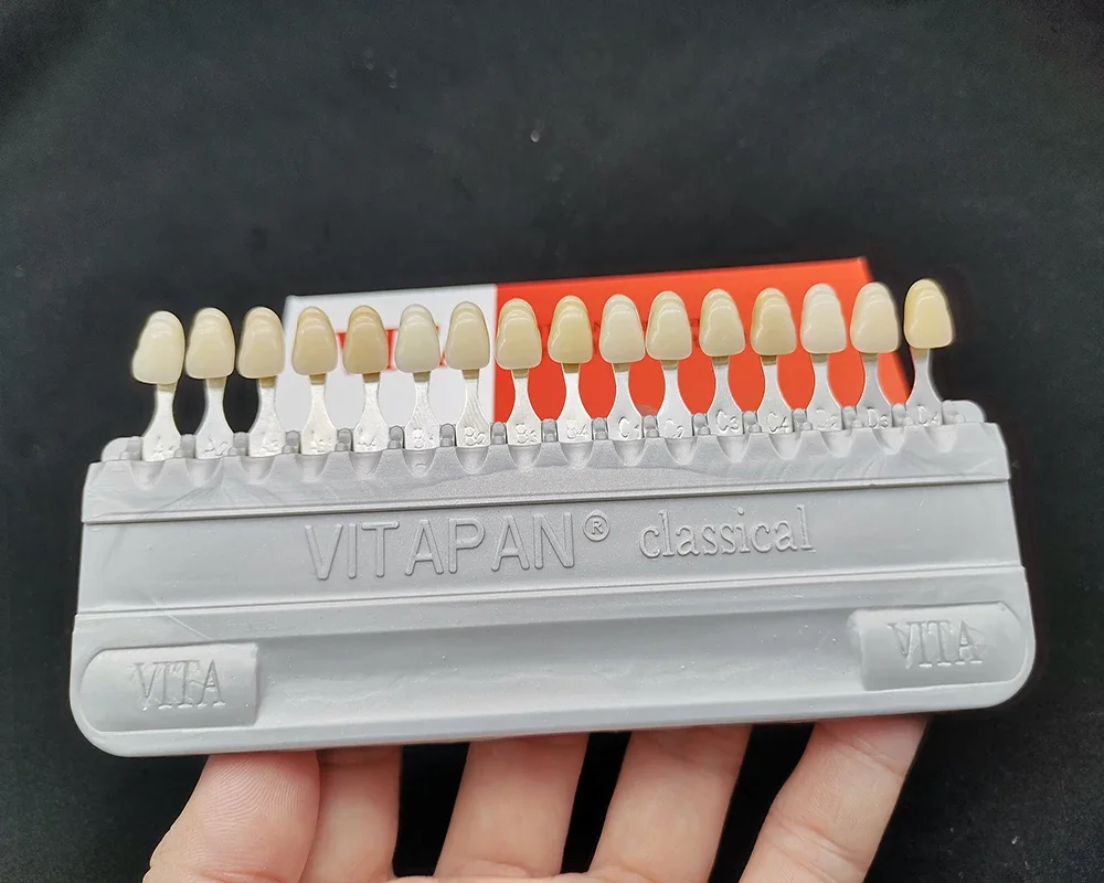 

3sets 16 ColorsTooth Model Colorimetric Plate Resin Material for Tooth Whitening Products Guide Dental Tools Kit set