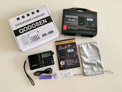 QODOSEN SR-286  TEF6686 LW AM FM Radio Receiver, Shortwave,Antenna Attenuator/Switch,AMP Switch,1000 Presets,Tone Switch